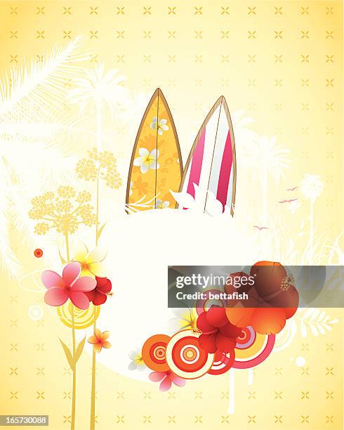 sommer urlaub design - frangipani background stock-grafiken, -clipart, -cartoons und -symbole