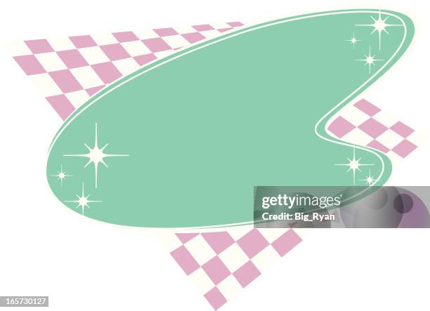 retro style graphic - mid century style stock illustrations