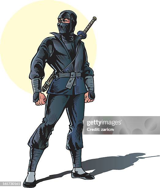 ninja - ninja stock illustrations