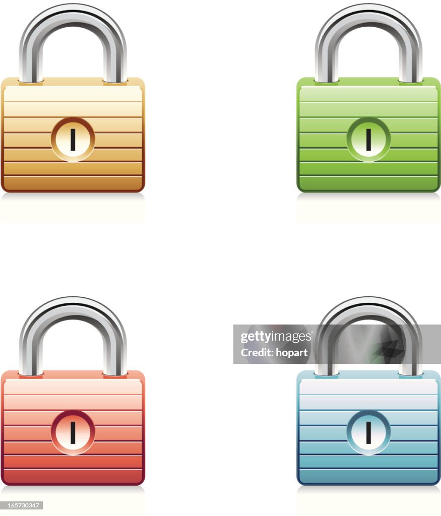 Multicolor Padlocks
