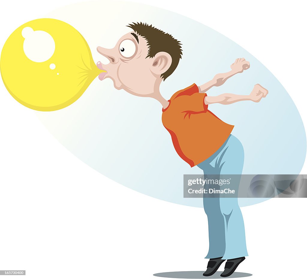 Boy With Chewing Gum High-Res Vector Graphic - Getty Images
