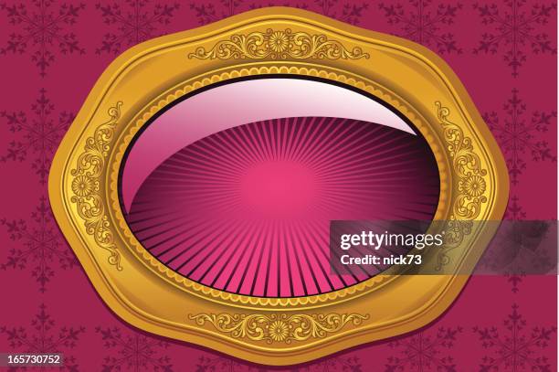decorative frame - looking through fingers stock illustrations