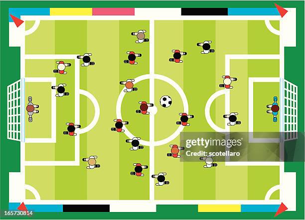 soccer - bowling alley background stock illustrations