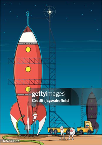 Rocket on Launch Pad Rocket on Launch Pad
