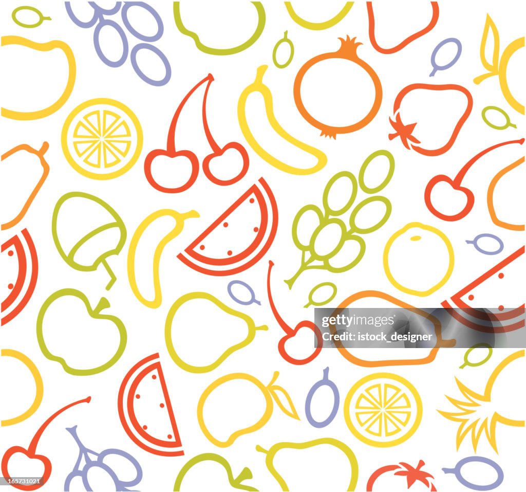 Fruit Pattern High-Res Vector Graphic - Getty Images