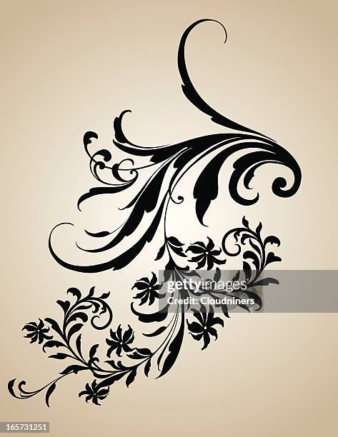 European Scroll Pattern 308 Vintage Paisley Background High Res Illustrations - Getty Images
