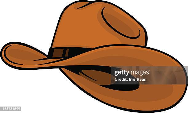 illustrazioni stock, clip art, cartoni animati e icone di tendenza di cappello da cowboy - cowboy