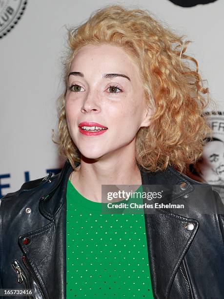 Singer St. Vincent attends The Friars Club Roast Honors Jack Black at New York Hilton and Towers on April 5, 2013 in New York City.