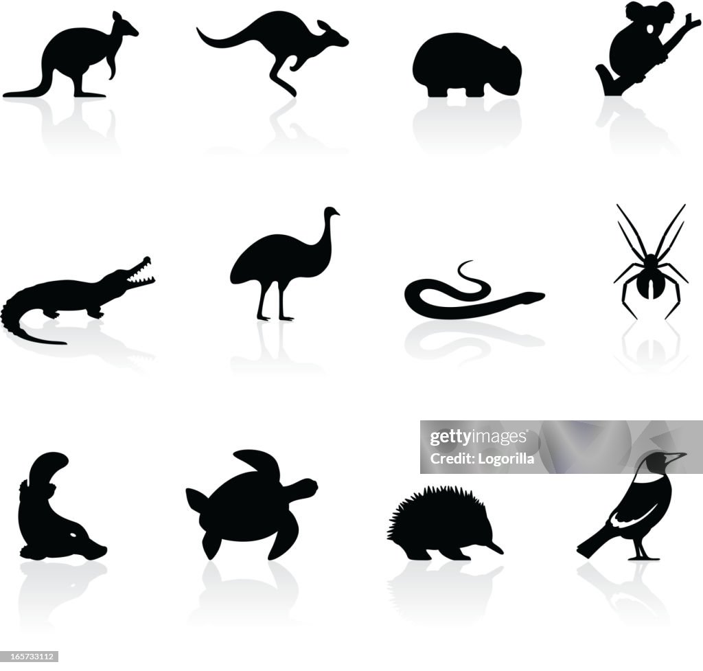 Australian Tier Symbole