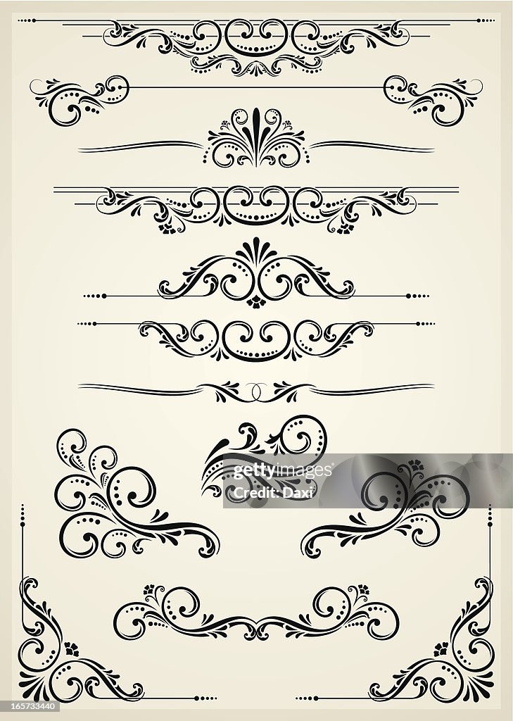 Vectorized Scroll Set High-Res Vector Graphic - Getty Images