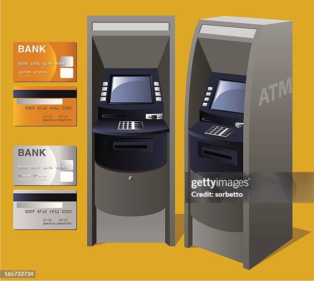 geldautomat - atm screen stock-grafiken, -clipart, -cartoons und -symbole