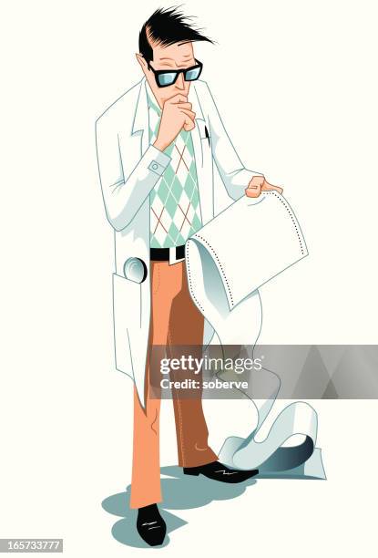 scientific - science nerd stock illustrations