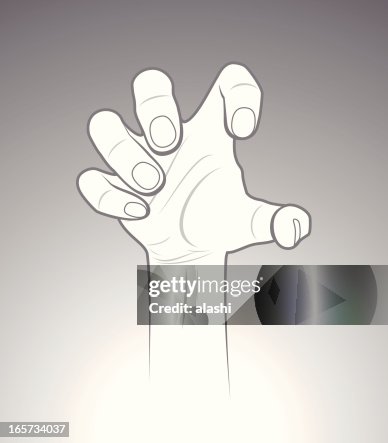 247点の手を伸ばす 正面イラスト素材 Getty Images