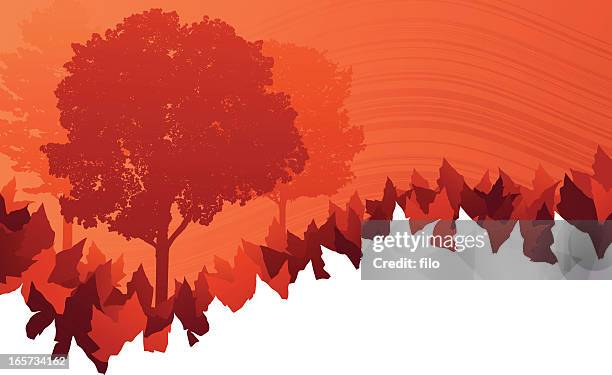 autumn background - leaf changing color stock illustrations
