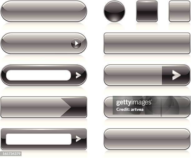 Grey Rectangle Button Photos and Premium High Res Pictures - Getty Images