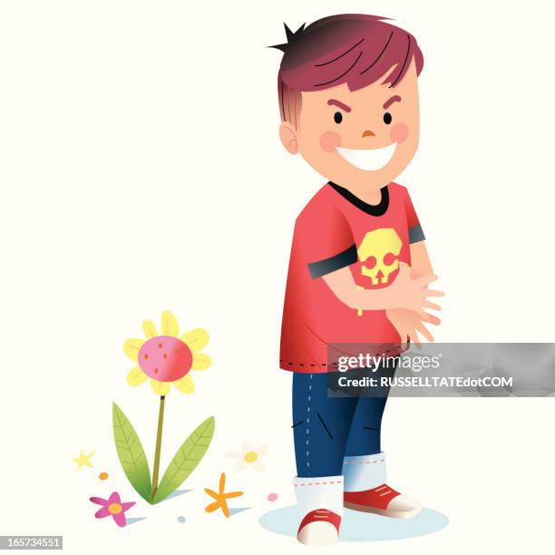 bad kid - guilty pleasure stock illustrations