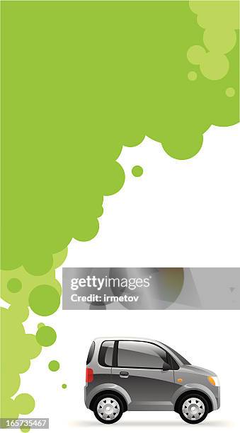 environment friendly car - hybrid cloud stock illustrations