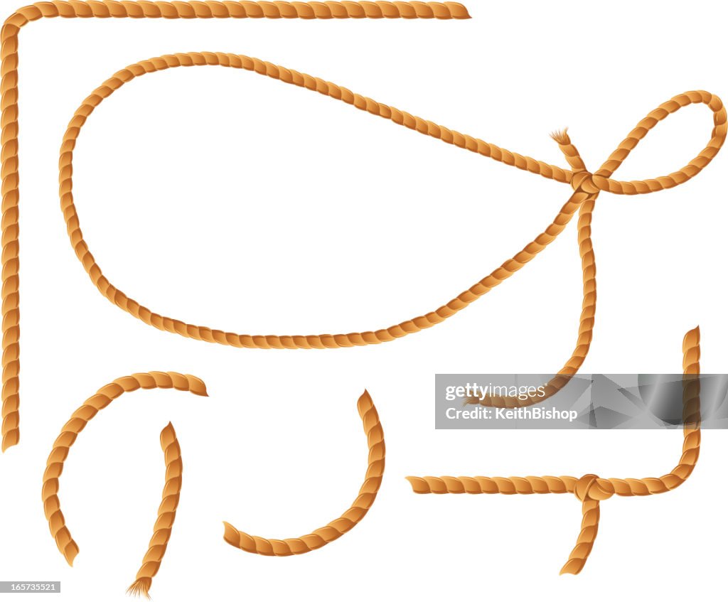 Cowboy lazo corda o frame
