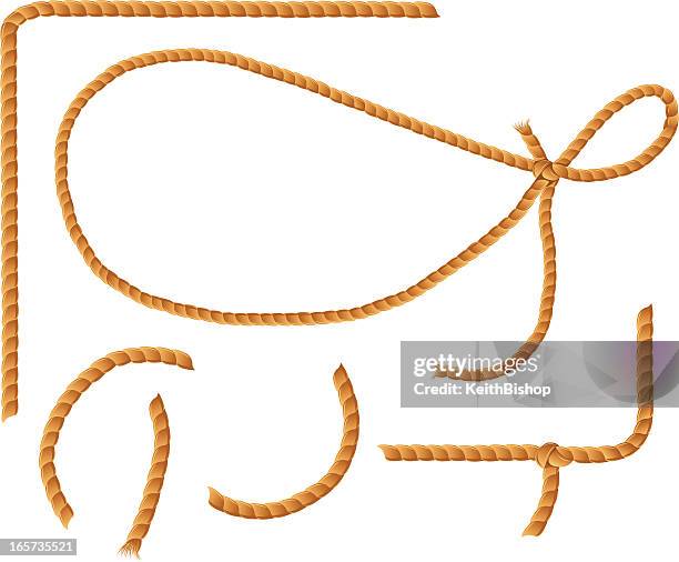 rope frames or cowboy lasso - tied up 幅插畫檔、美工圖案、卡通及圖標