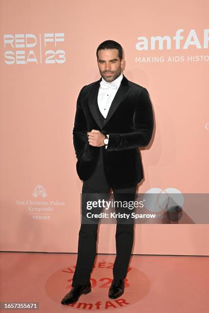 Alejandro Nones attends the amfAR Gala Venezia 2023 presented by Mastercard and Red Sea International Film Festival on September 03, 2023 in Venice,...