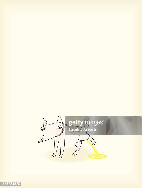 doggy peeing - urine vector stock illustrations