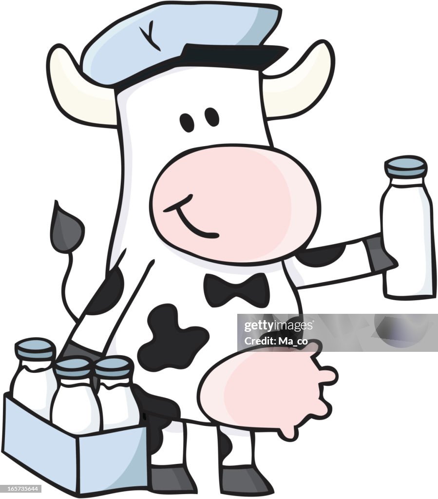Cartoon Cow As A Milk Man High-Res Vector Graphic - Getty Images Cartoon Cow As A Milk Man High-Res Vector Graphic - Getty Images