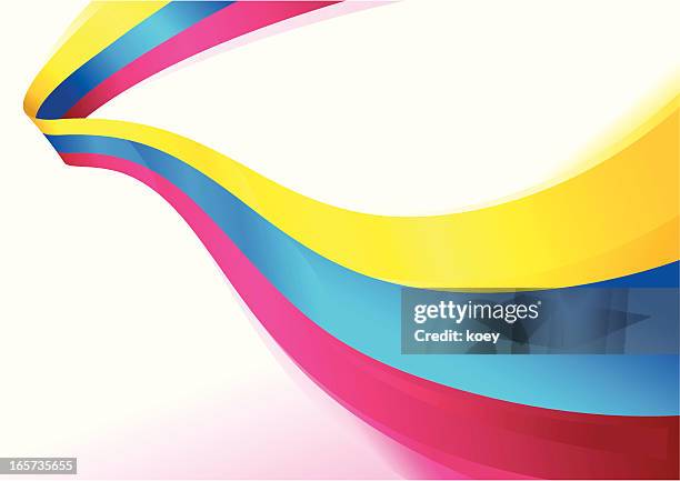 Primary Colors Flowing Ribbons High-Res Vector Graphic - Getty Images