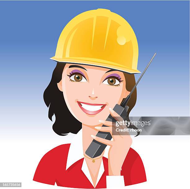 female occupation: construction - female contractor stock illustrations