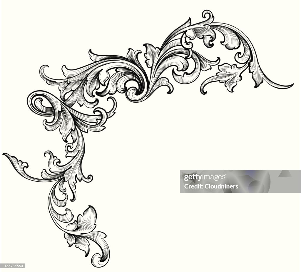 Scrollwork Engraving Design High-Res Vector Graphic - Getty Images