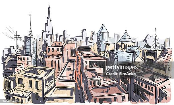 city - leben in der stadt stock-grafiken, -clipart, -cartoons und -symbole