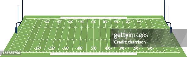 football field 3d - american football field stock illustrations