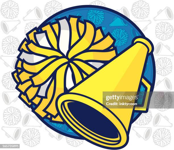 stockillustraties, clipart, cartoons en iconen met cheer leading design - pompon