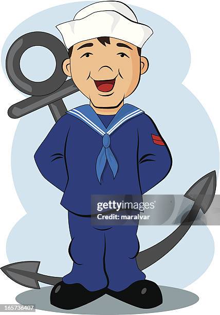 sailor anchor cartoon - sailor hat 幅插畫檔、美工圖案、卡通及圖標