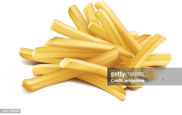 french fries - fast food french fries stock illustrations