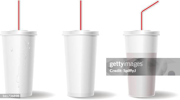 styrofoam cup - cold drink stock illustrations