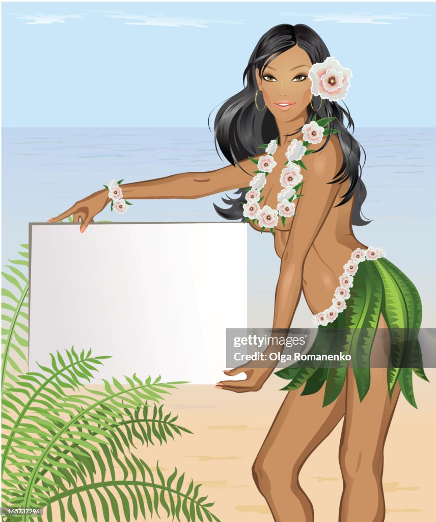 Hawaiian showgirl