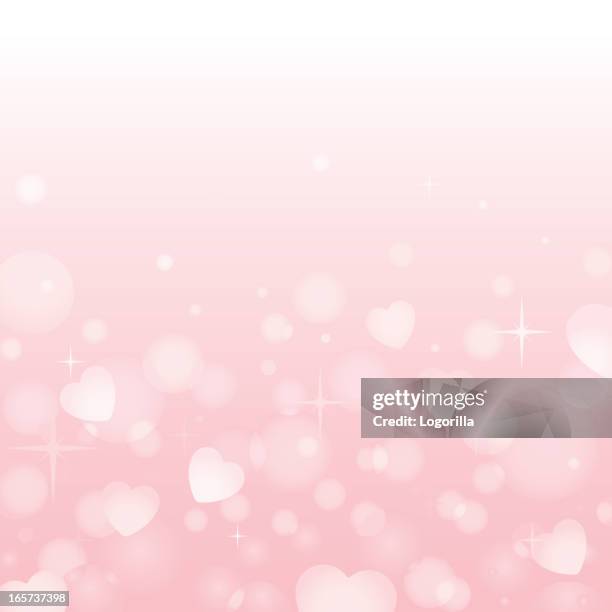 pink heart background - valentines background stock illustrations