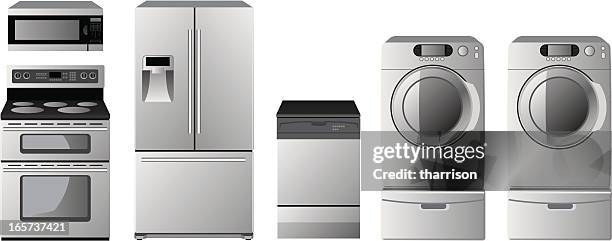 ilustraciones, imágenes clip art, dibujos animados e iconos de stock de electrodomésticos - appliance