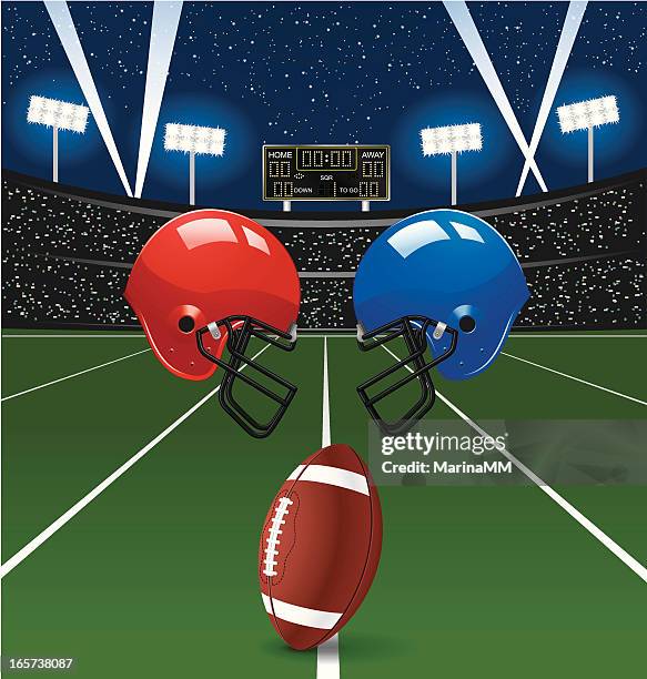 illustrazioni stock, clip art, cartoni animati e icone di tendenza di football americano - football helmet