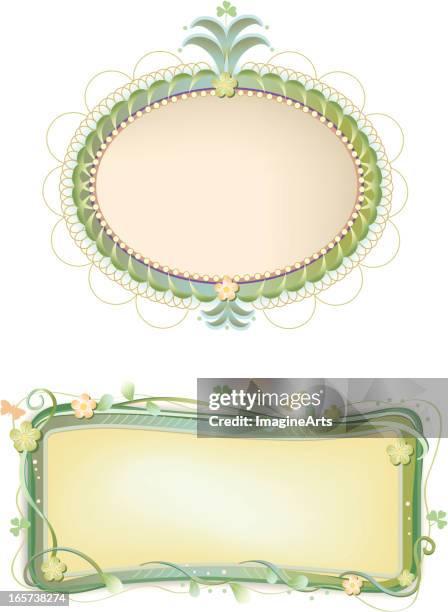 victorian frames - victorian pattern stock illustrations