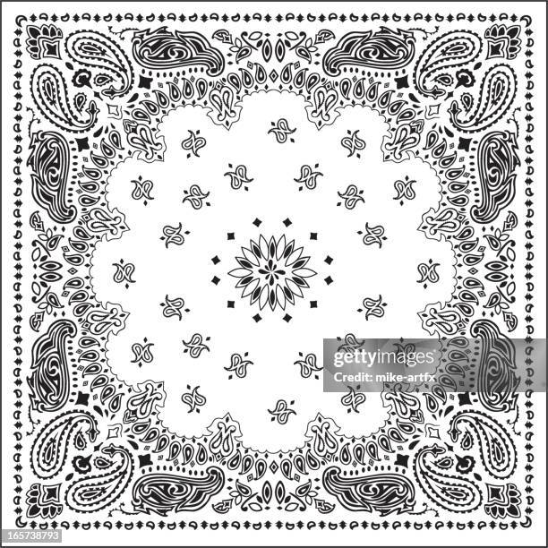 stockillustraties, clipart, cartoons en iconen met bandanawhite - bandana