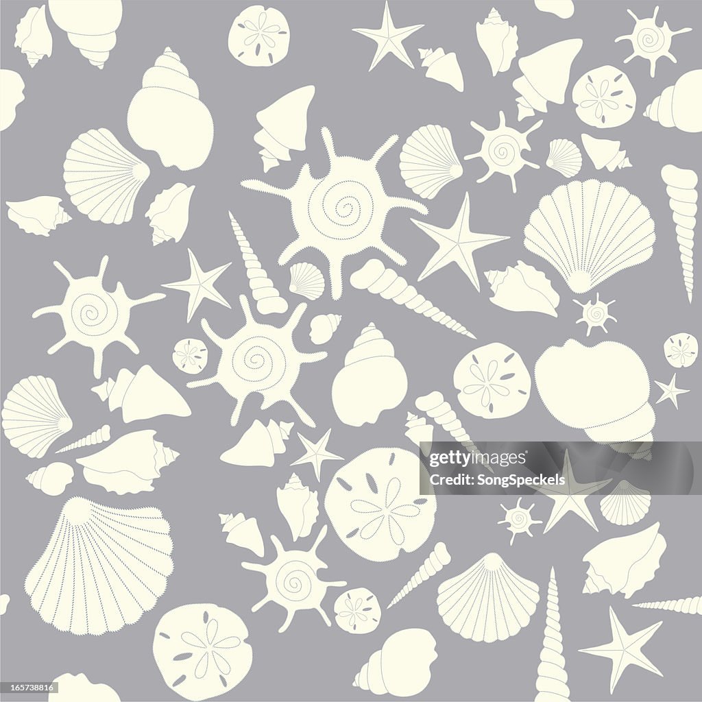 Shells Seamless Pattern