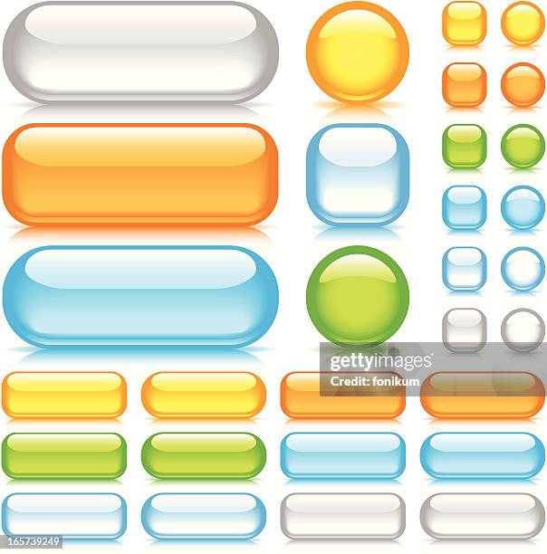 Web Buttons In White High-Res Vector Graphic - Getty Images
