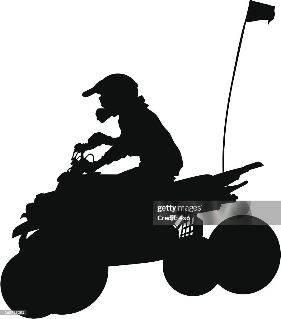 Extreme off-roading vehicle four wheeler