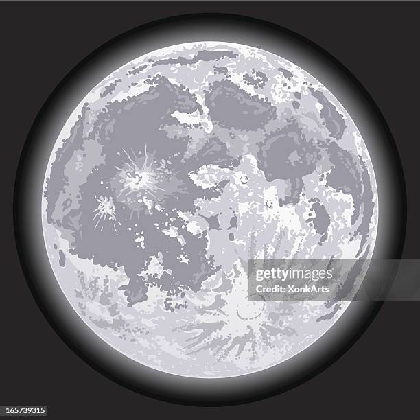 full moon - moon surface stock illustrations