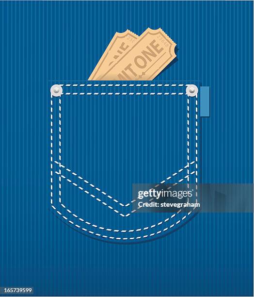 tasche hinten - jeans pocket stock-grafiken, -clipart, -cartoons und -symbole