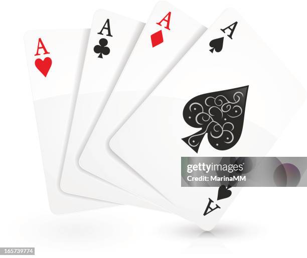 aces - ace of spades stock illustrations