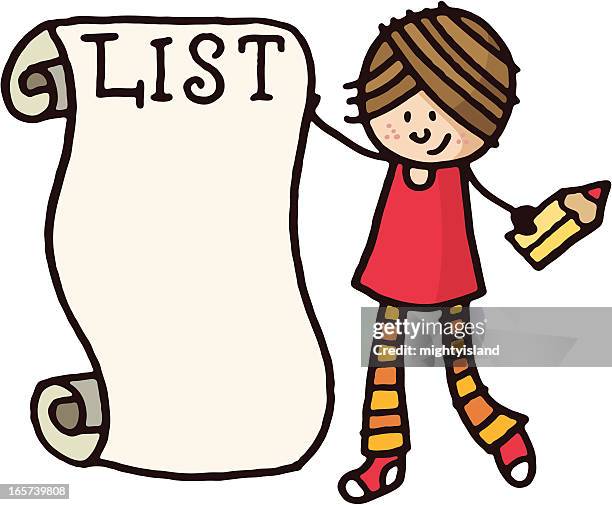 wish list - wishlist stock illustrations