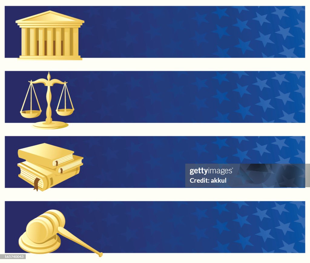 Justice banner set