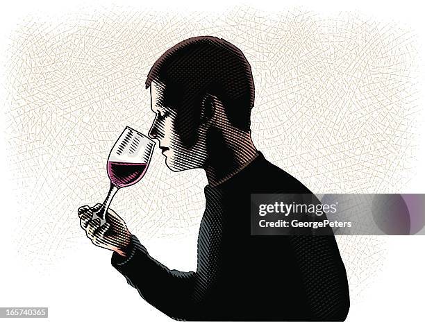 wine tasting - wine tasting stock illustrations